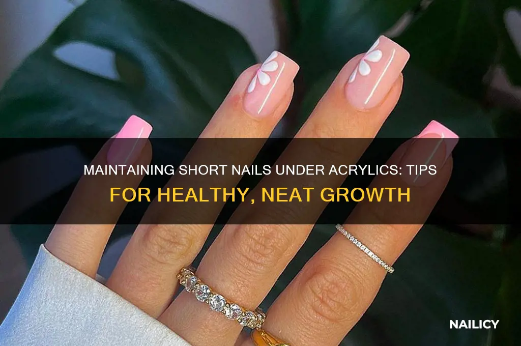 how to keep nails short undr acyrloics