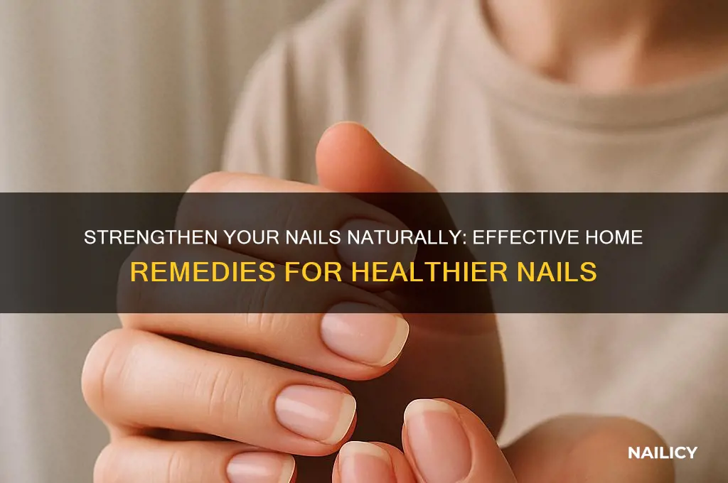 how to keep nails stronger home remedies