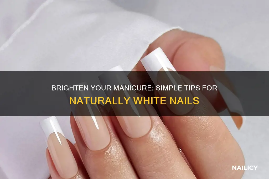 how to keep nails whitr
