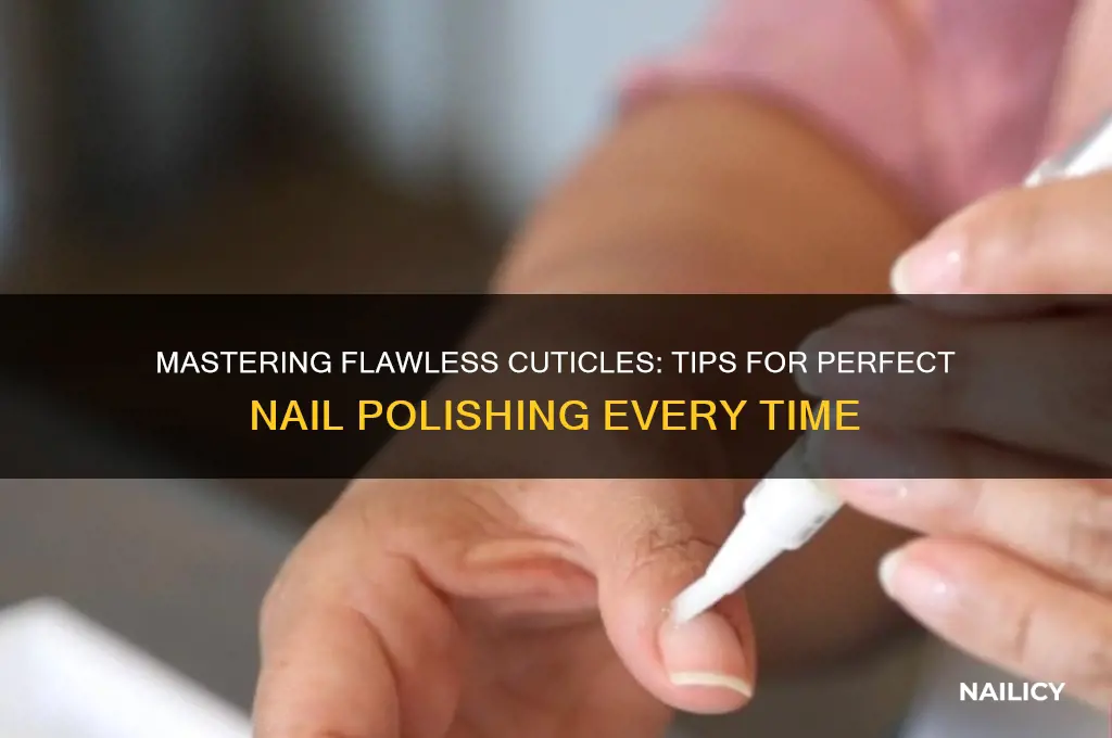 how to keep perfectly clean cuticle when polishing nails