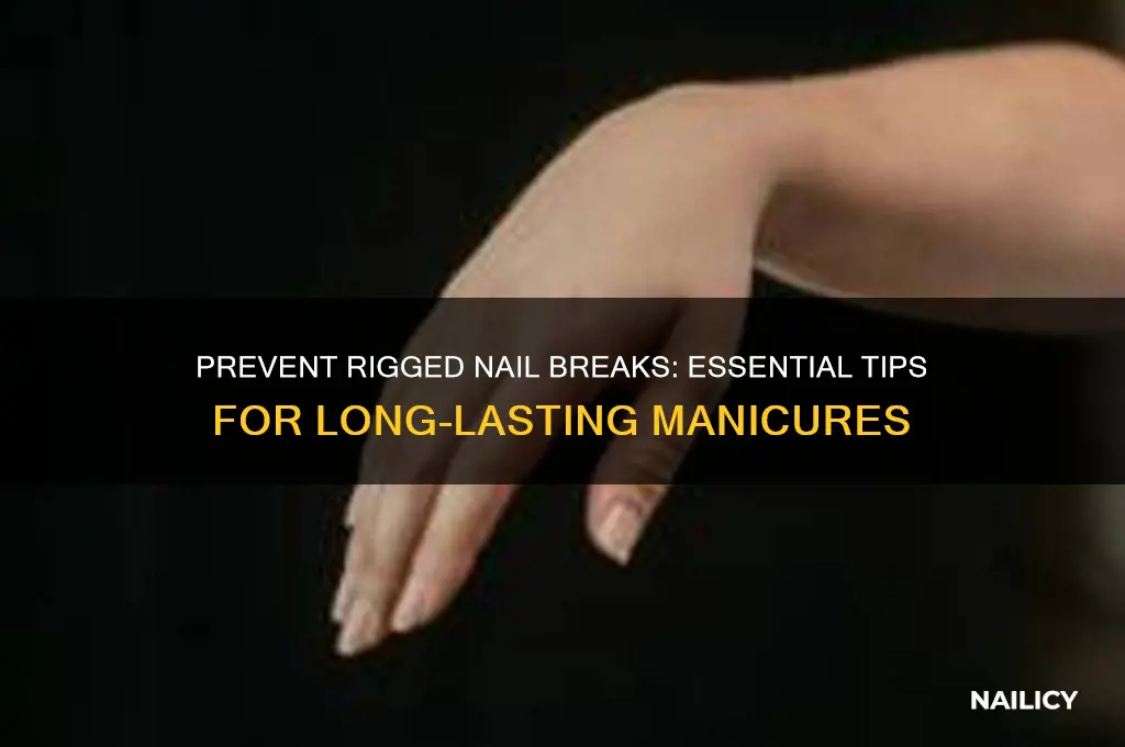 how to keep rigged nail from breaking