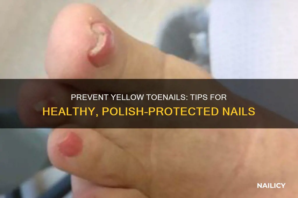 how to keep toenails from turning yellow from nail polish