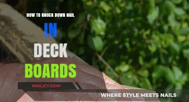 Mastering Deck Repairs: Techniques to Knock Down Nails in Boards