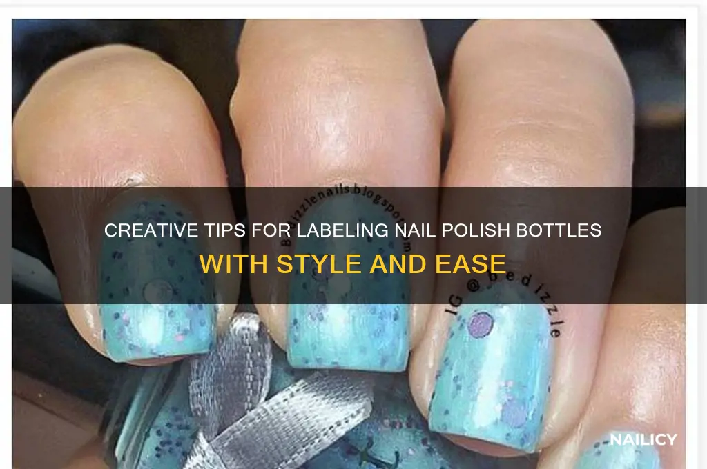 how to label nail polish bottles