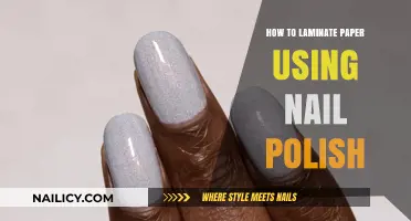 DIY Paper Lamination: Easy Nail Polish Hack for Shiny Protection