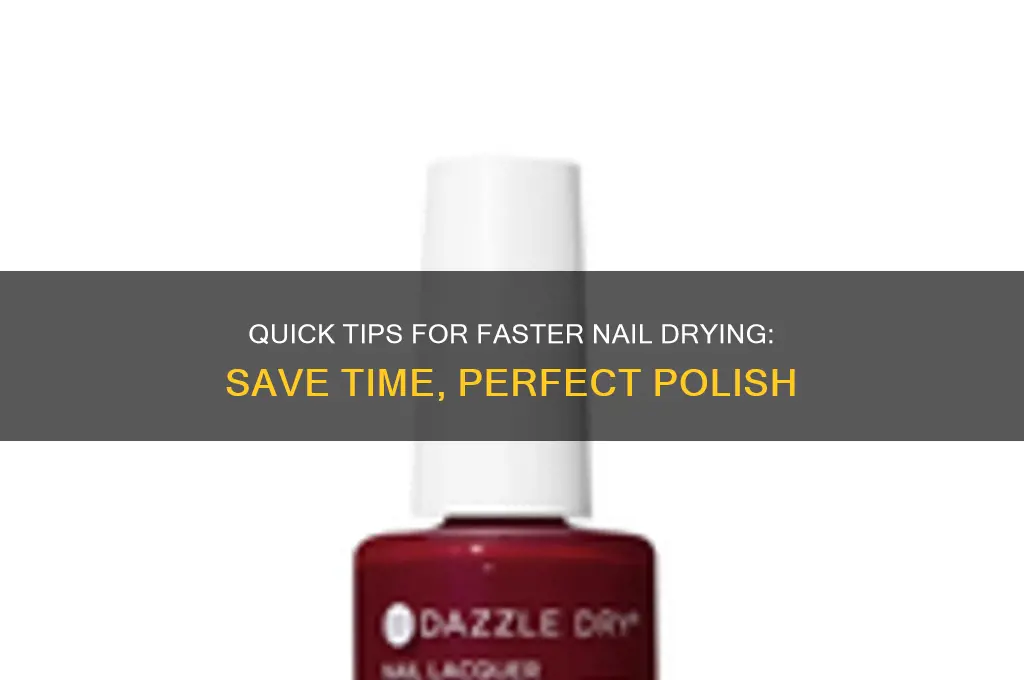 how to let your nails dry faster