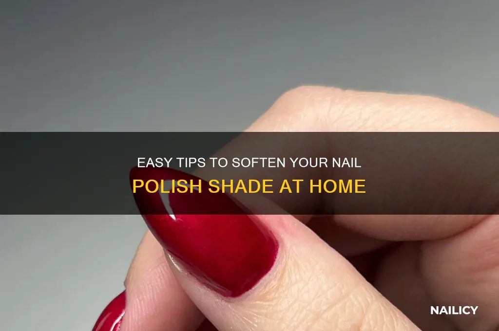 how to lighten a nail polish color