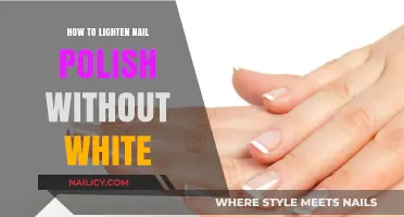Creative Ways to Lighten Nail Polish Without Using White Polish