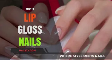 Shiny, Glossy Nails: A Step-by-Step Guide to Lip Gloss Manicures