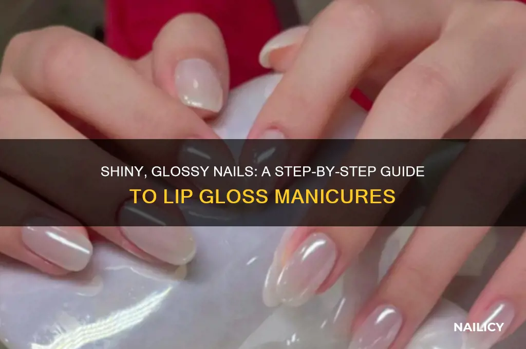 how to lip gloss nails
