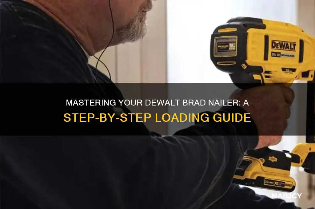 how to load a dewalt brad nailer