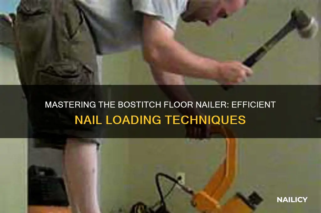 how to load nails in bostitch floor nailer