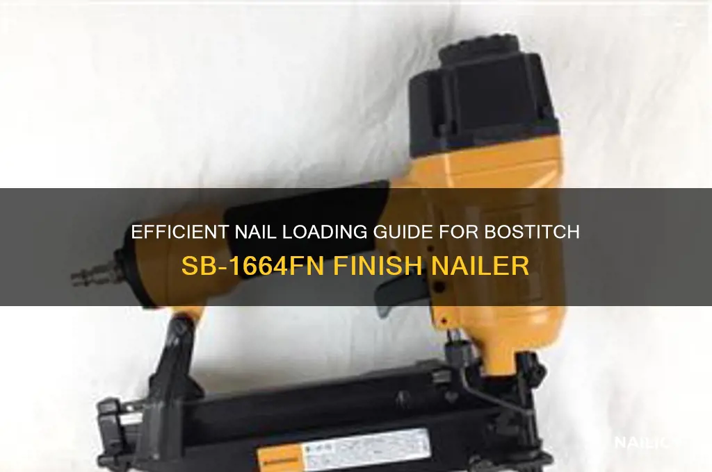 how to load nails in bostitch sb-1664fn