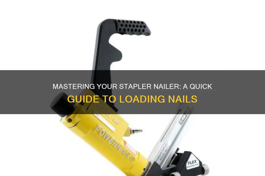 how to load nails in stapler nailer