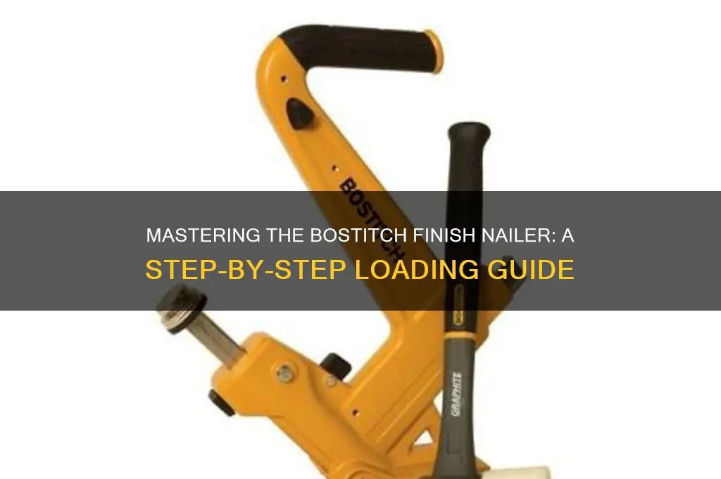 how to load the bostich finish nailer