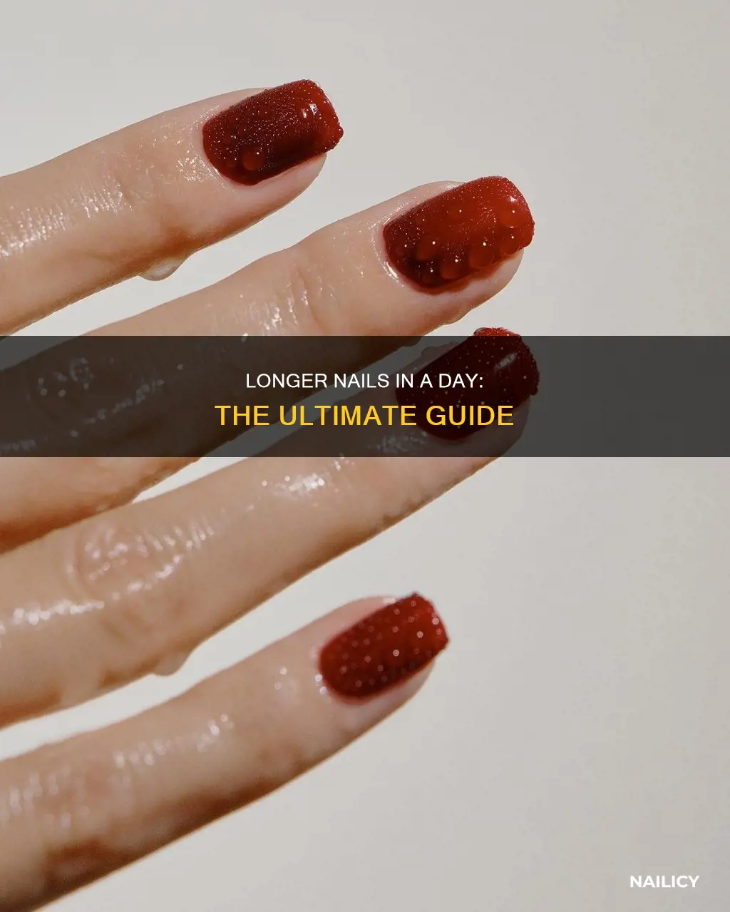 how to long your nails in one day