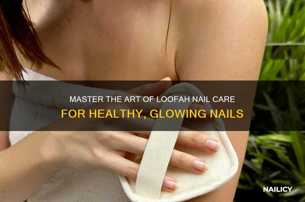 how to loofah nails