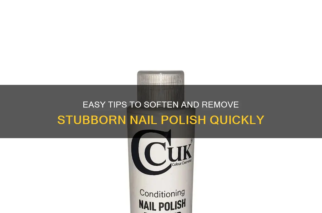 how to loosen nail varnish