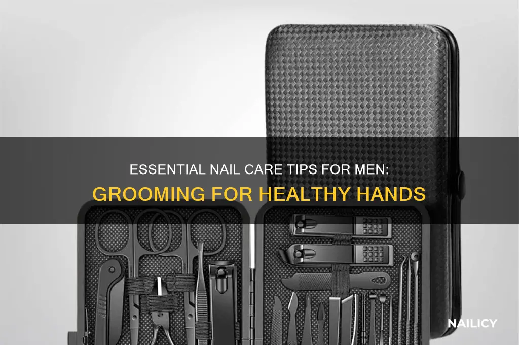how to maintain nails for a guy