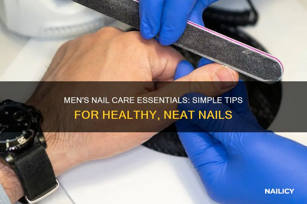 how to maintain nails men