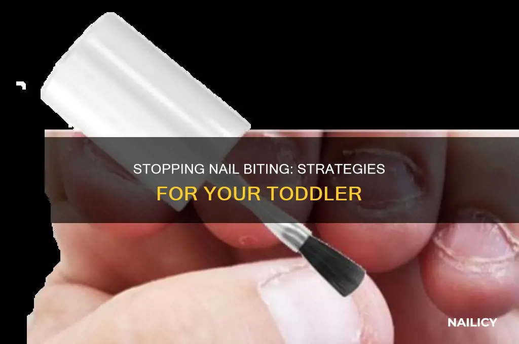 how to make 2 year old stop biting nails
