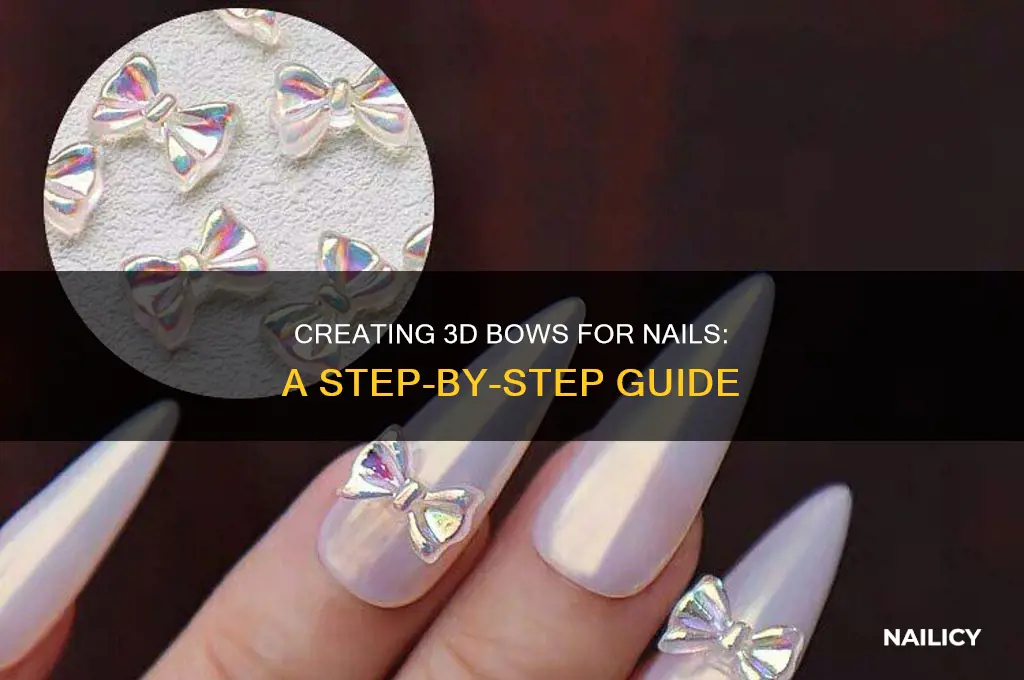 how to make 3d bows for nails