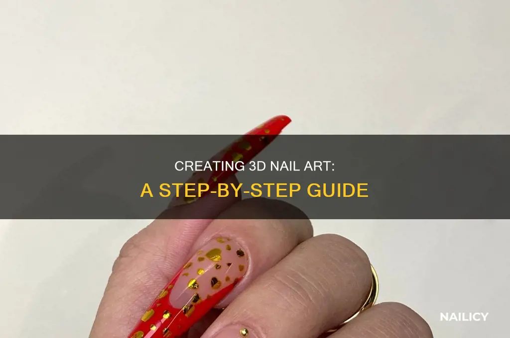 how to make 3d nail art step by step