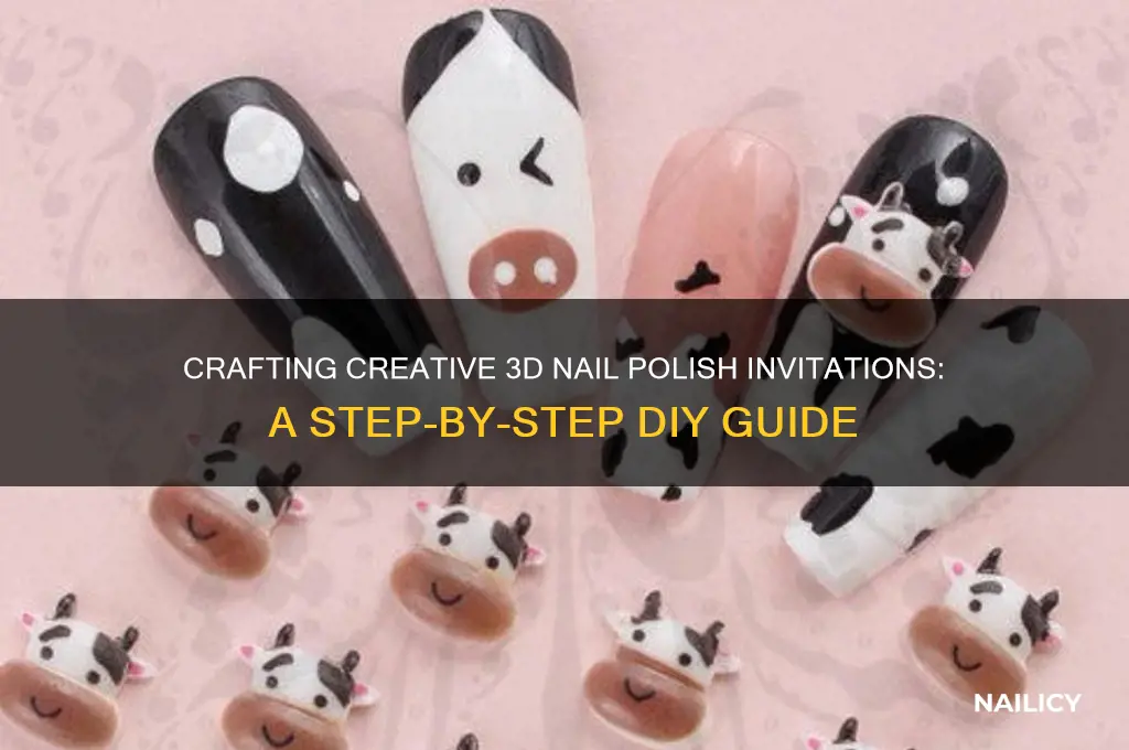 how to make a 3d nail polish invite