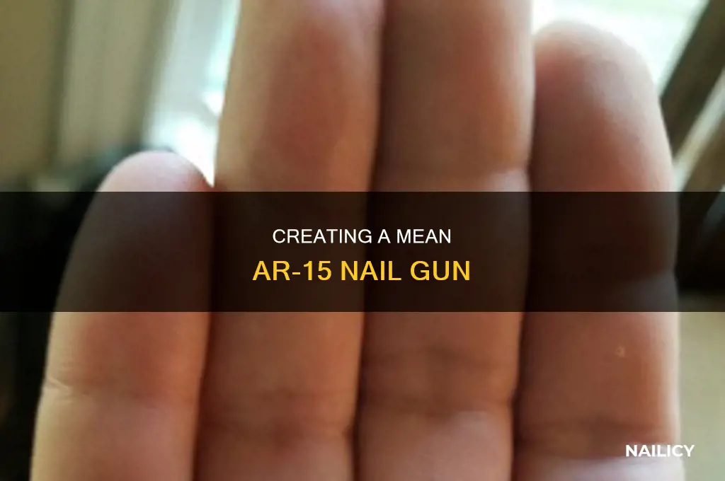 how to make a ar 15 nail gun