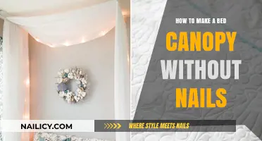 Creating a Bed Canopy: No Nails Needed
