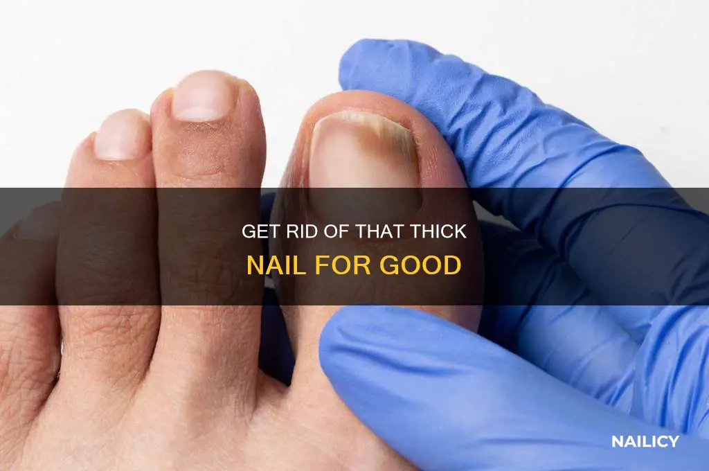 how to make a big thick nail fall off