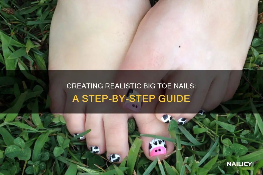 how to make a big toe nail look real