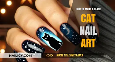 Create a Spooky Black Cat Nail Art Design