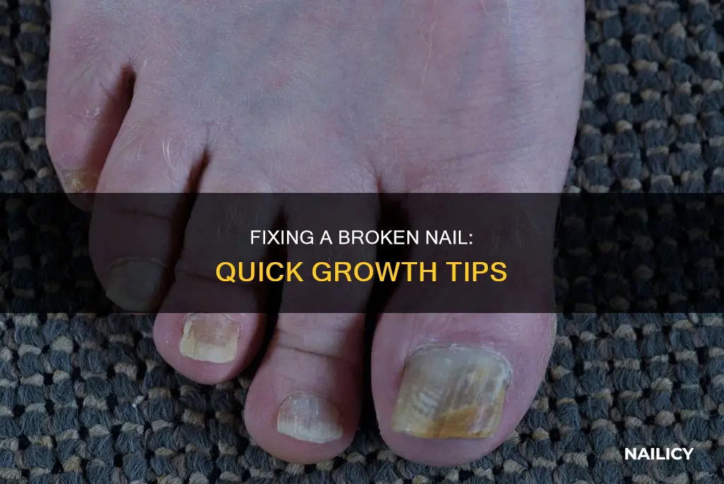 how to make a broken nail grow back fast