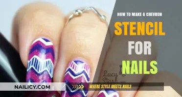 Creating Chevron Stencil for Nails: A Simple Guide