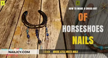 Crafting a Horseshoe Cross: Nail Artistry and Creativity