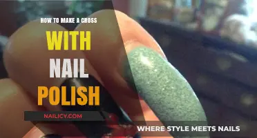 Creative Nail Art: Crafting a Cross with Nail Polish