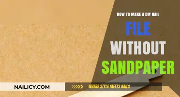 Make Your Own Nail File: No Sandpaper Required!