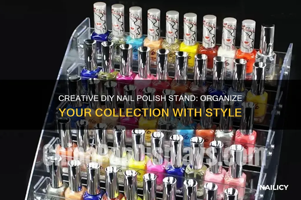 how to make a diy nail polish stand
