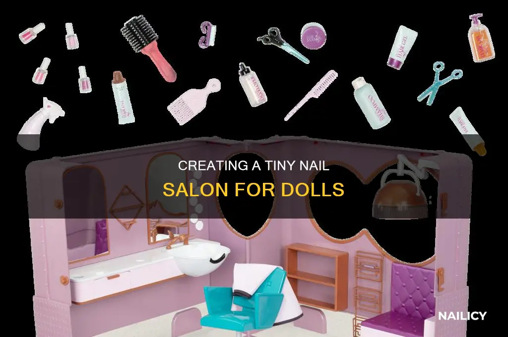 how to make a doll nail salon