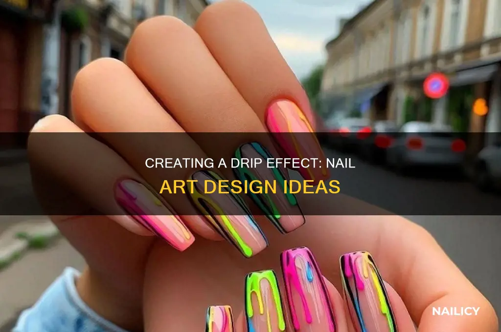 how to make a drip design on nails