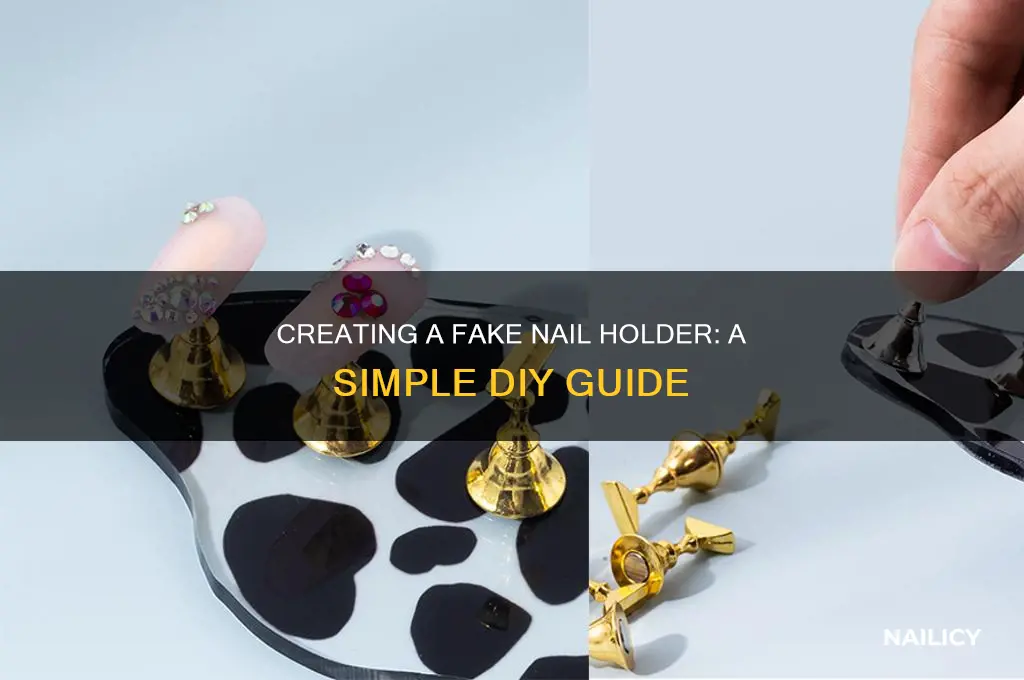 how to make a fake nail holder