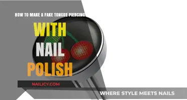 DIY Fake Tongue Piercing: Easy Nail Polish Trick Revealed