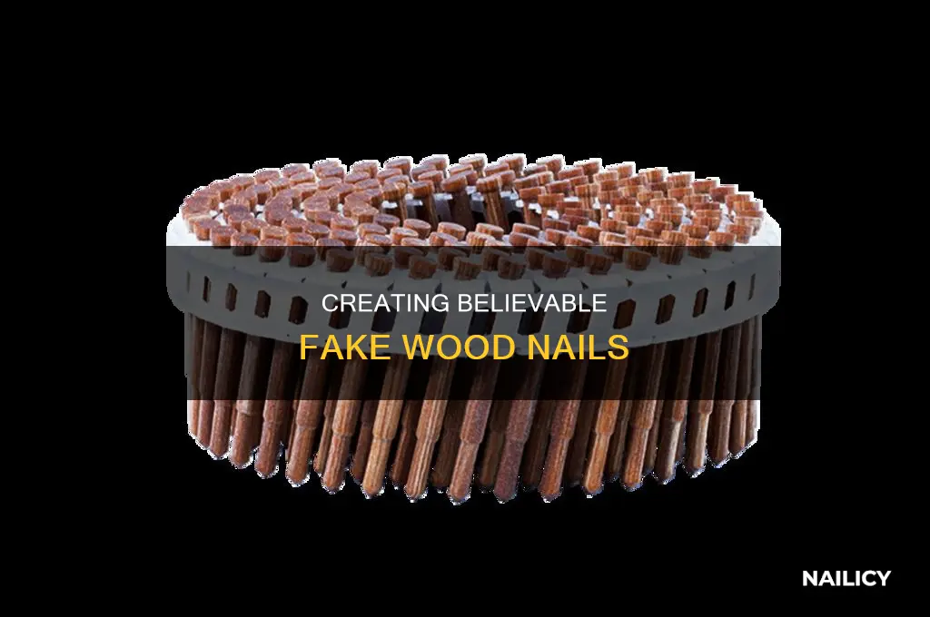 how to make a fake wood nail