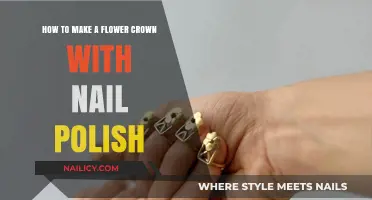 Crafting a Vibrant Flower Crown Using Nail Polish: A Creative DIY Guide