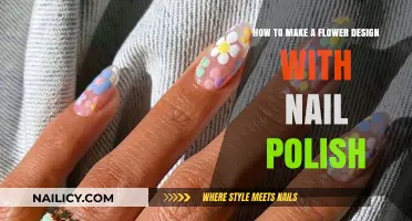 Creative Nail Art: Easy Flower Design with Nail Polish