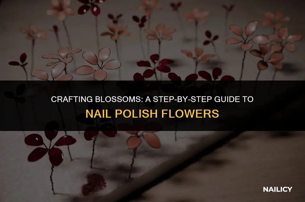 how to make a flower using nail polish