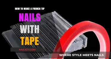 DIY French Tip Nails: Tape Trick