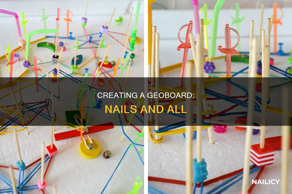 how to make a geoboard with nails