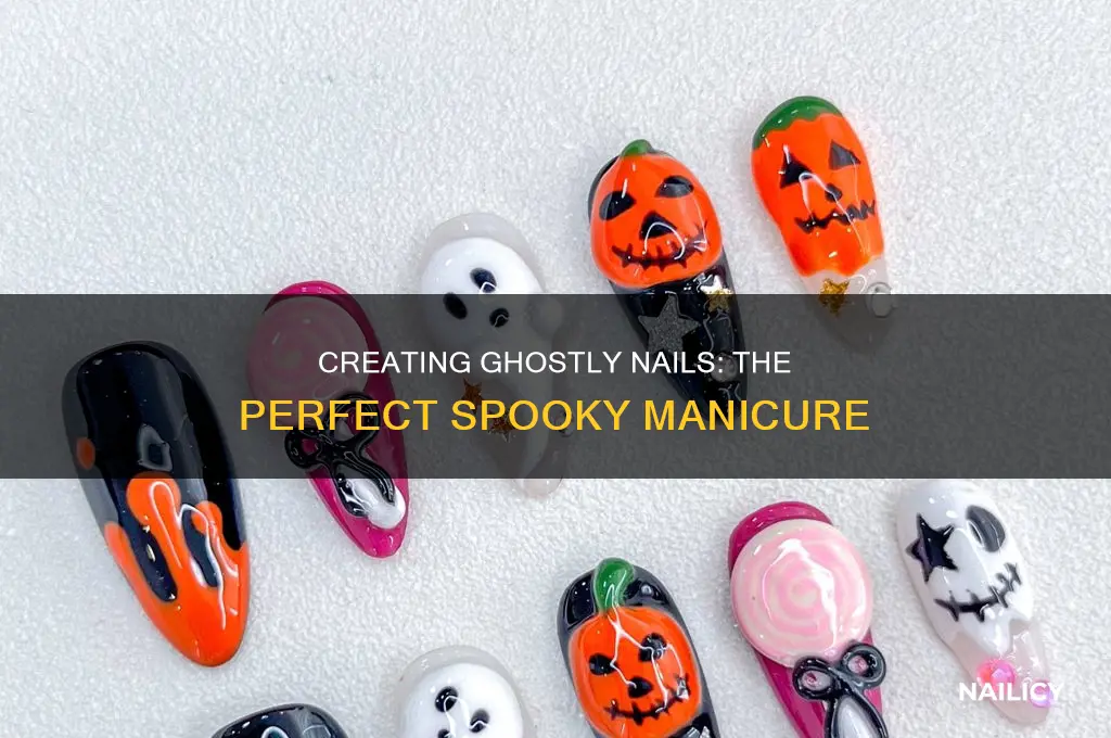 how to make a ghost on nails